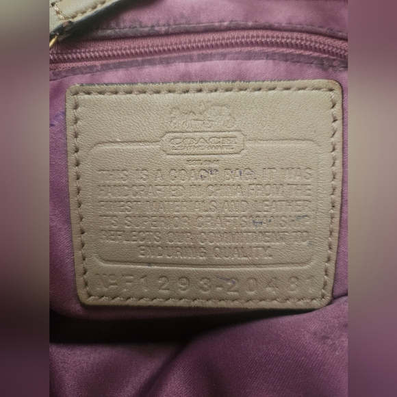 Coach Beige/Brown Fabric Madison Op Art Tote. Y2k - Picture 9 of 12